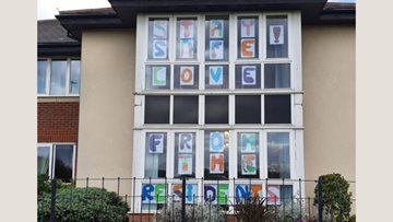 Jarrow care home Residents send their love to the local community